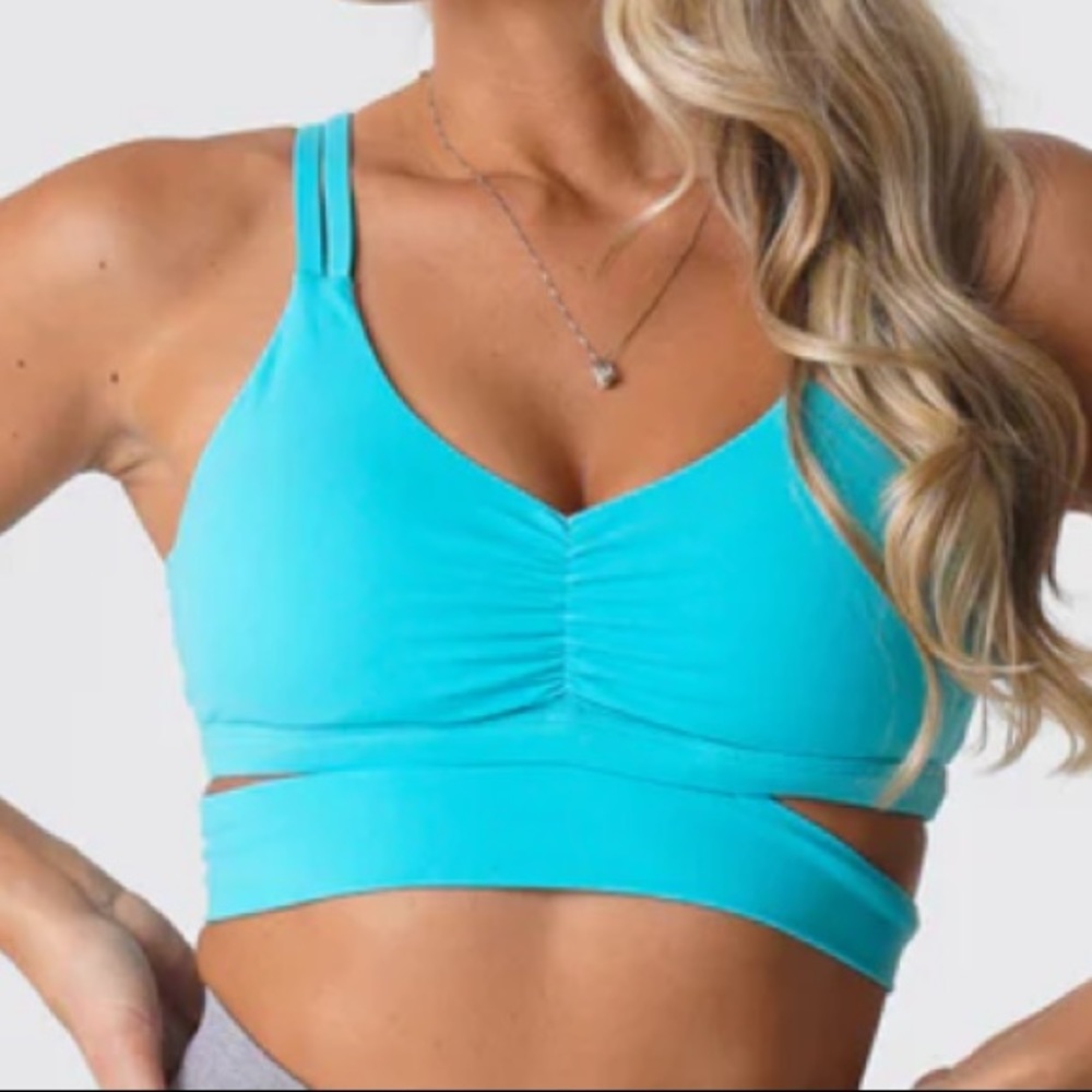 NVGTN Revolve Bra Turquoise Size Small